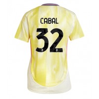 Camisa de Futebol Juventus Juan Cabal #32 Equipamento Secundário Mulheres 2024-25 Manga Curta